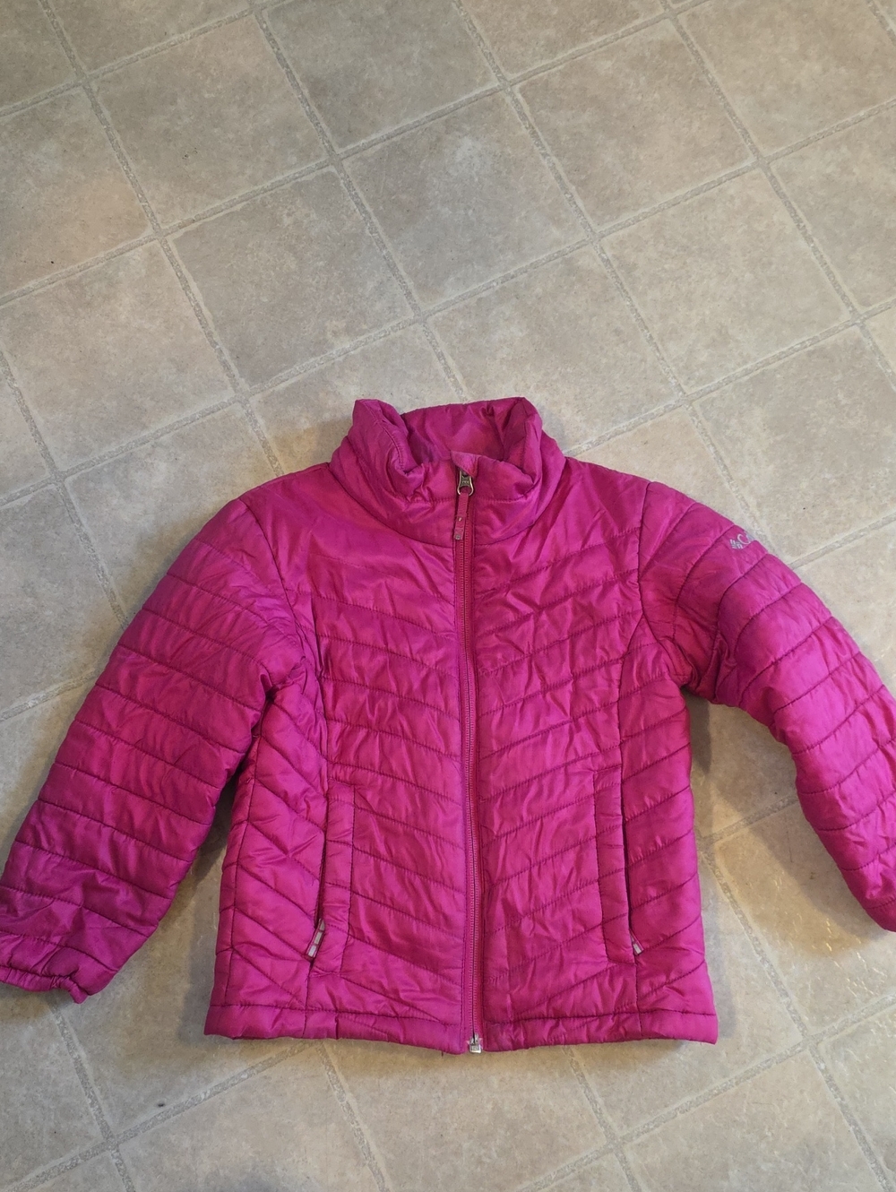 Columbia Kids Fuchsia Quilted Puffer Jacket